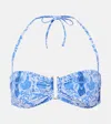 HEIDI KLEIN LAKE COMO PRINTED BIKINI TOP