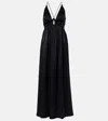 Heidi Klein Meteora Silk Satin Maxi Dress In Black