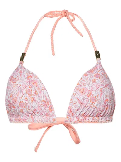 Heidi Klein Muskmelon Bay Bikini Top In Pink