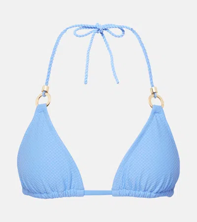Heidi Klein Ocean Tide Bikini Top In Blue