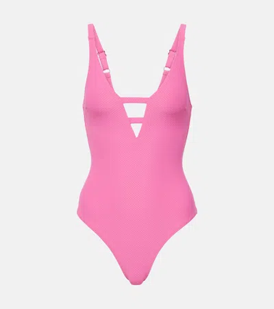 Heidi Klein Open-back Swimsuit In Pink