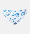 Heidi Klein Palm Beach Printed Bikini Bottoms In Blue