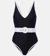 Heidi Klein Pampelonne Belted Swimsuit In Black
