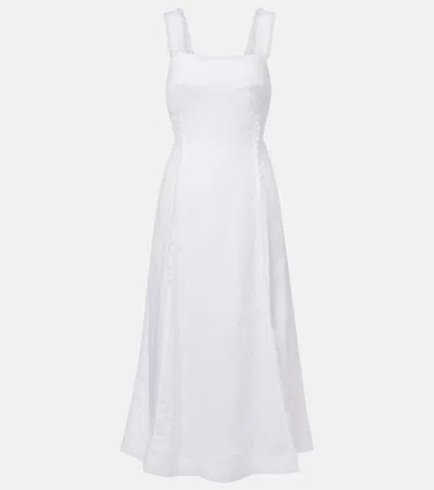 Heidi Klein Pampelonne Fringed Linen Midi Dress
