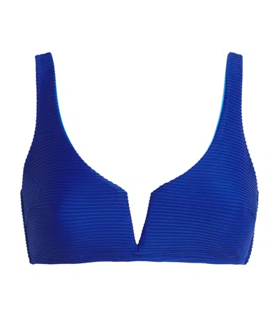 Heidi Klein Plage Mala Bikini Top In Blue