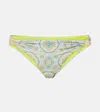 Heidi Klein Printed Bikini Bottoms In Green