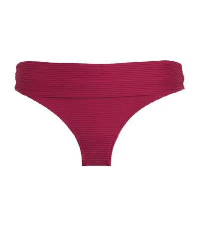 Heidi Klein Ribbed Cassis Bikini Bottoms