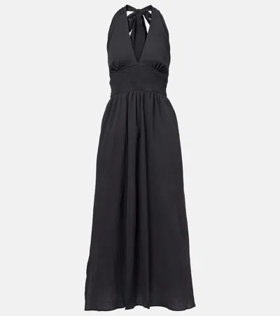 Heidi Klein Salis Shirred Cotton Maxi Dress