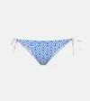 Heidi Klein Sardinia Printed Bikini Bottom In Blue