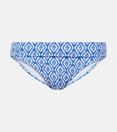 Heidi Klein Sardinia Printed Bikini Bottoms In Blue