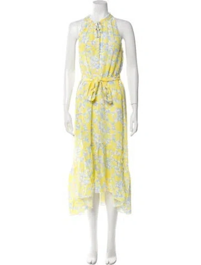 Pre-owned Heidi Klein Silk Long Dress In Yellow