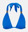 Heidi Klein The Baths Triangle Bikini Top In Blue