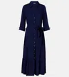 Heidi Klein Tiered Shirt Dress In Blue