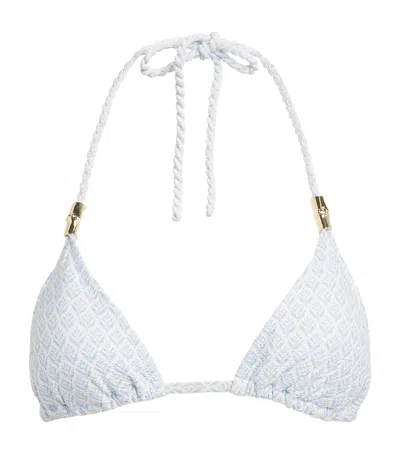 Heidi Klein Triangle Elba Bikini Top In White