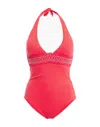 Heidi Klein One-piece Swimsuits In Red