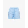 Heidi Klein Womens Hydra Mid-rise Linen Shorts Blu-blu Xs In Blu-blu