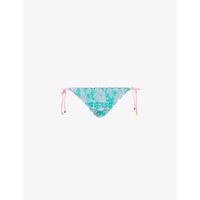 Heidi Klein Womens  Santa Rosa Reversible Bikini Bottoms In Prt-prt