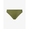 Heidi Klein Womens  Slider Low-rise Bikini Bottoms In Green