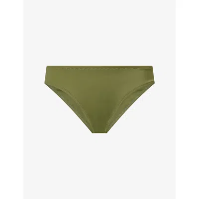 Heidi Klein Womens  Slider Low-rise Bikini Bottoms In Green