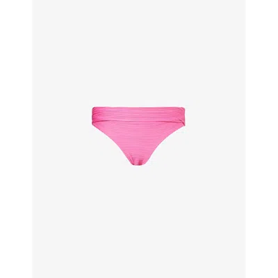 Heidi Klein Womens  Tulum Fold-over Bikini Bottoms In Pnk-pnk
