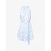 Heidi Klein Womens Playa Paraiso Tiered Ruffle Woven Mini Dress Prt-prt Xs In Prt-prt