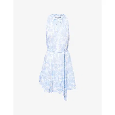 Heidi Klein Womens Playa Paraiso Tiered Ruffle Woven Mini Dress Prt-prt Xs