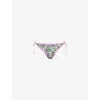 Heidi Klein Womens Reversible Floral Bikini Bottoms Prt-prt Xl