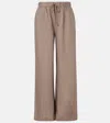 Heidi Klein Zakynthos Linen Wide-leg Pants In Brown