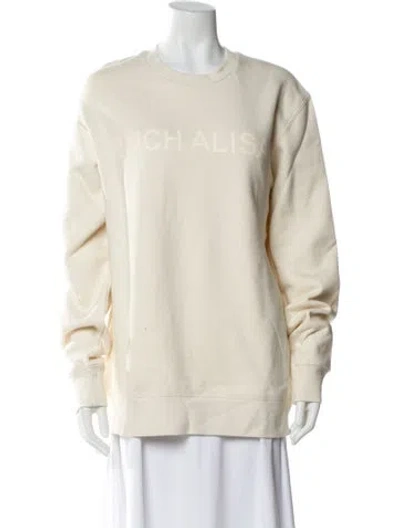 Pre-owned Heidi Merrick Crew Neck Long Sleeve Sweatshirt In Neutral