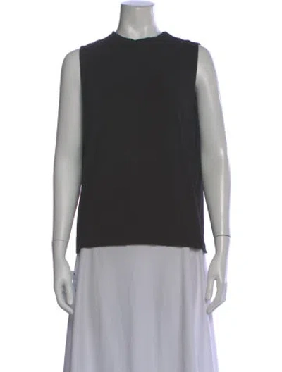 Pre-owned Heidi Merrick Crew Neck Sleeveless Top In Gray