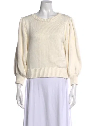 Pre-owned Heidi Merrick Crew Neck Sweater In Neutrals