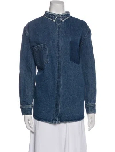 Pre-owned Heidi Merrick Denim Jacket In Blue
