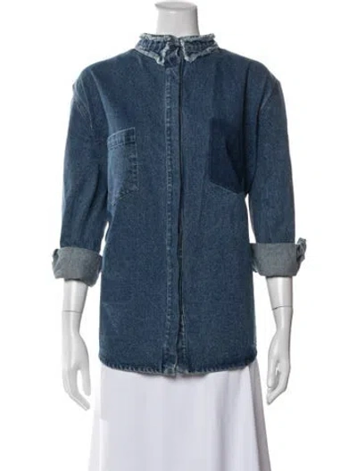 Pre-owned Heidi Merrick Denim Jacket In Blue
