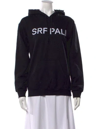 Pre-owned Heidi Merrick Graphic Print Crew Neck Hoodie In Black