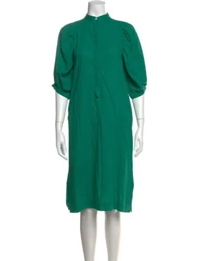Pre-owned Heidi Merrick Knee-length Dress In Green