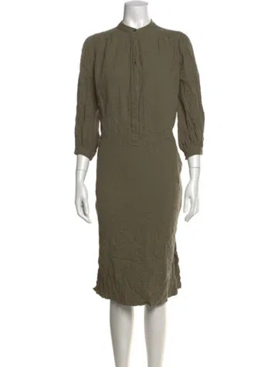 Pre-owned Heidi Merrick Knee-length Dress In Green