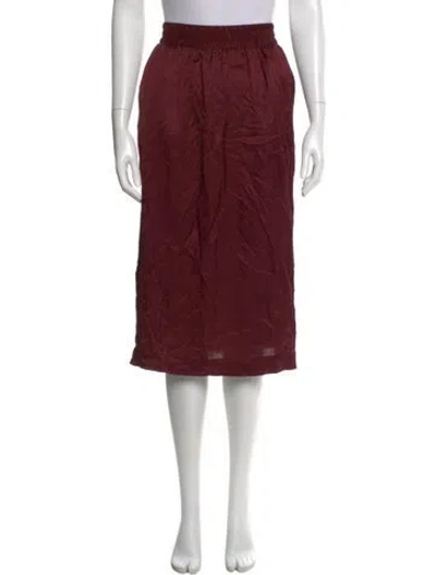 Pre-owned Heidi Merrick Knee-length Skirt In Burgundy