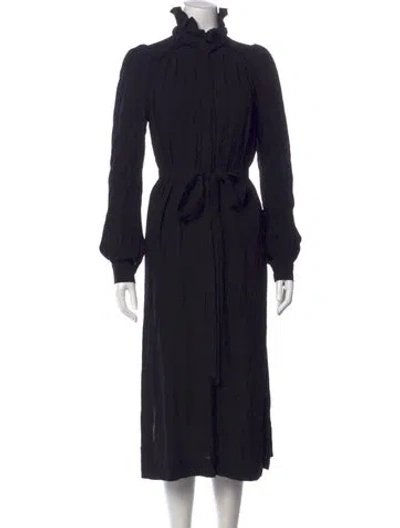 Pre-owned Heidi Merrick Long Dress In Black