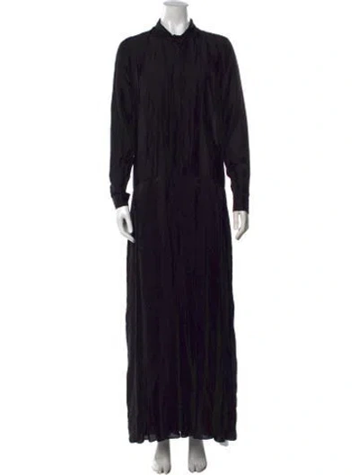 Pre-owned Heidi Merrick Long Dress In Black