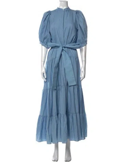 Pre-owned Heidi Merrick Long Dress In Blue