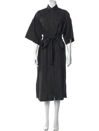 Pre-owned Heidi Merrick Long Dress In Gray