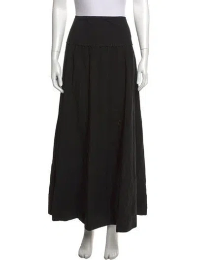 Pre-owned Heidi Merrick Long Skirt In Black