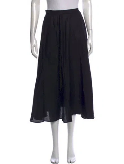 Pre-owned Heidi Merrick Long Skirt In Black
