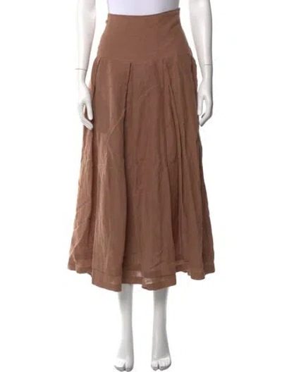 Pre-owned Heidi Merrick Long Skirt In Neutrals