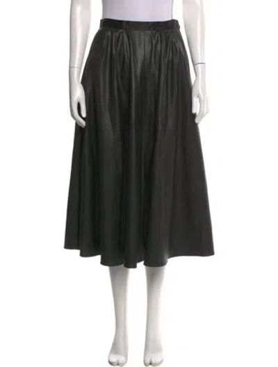 Pre-owned Heidi Merrick Midi Length Skirt In Black