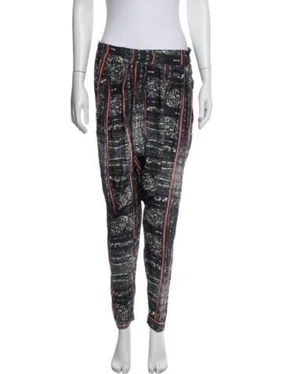 Pre-owned Heidi Merrick Printed Sweatpants In Blue/orange