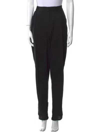 Pre-owned Heidi Merrick Straight Leg Pants In Black