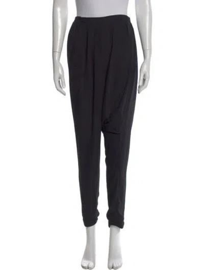 Pre-owned Heidi Merrick Straight Leg Pants In Black