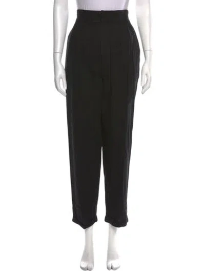 Pre-owned Heidi Merrick Straight Leg Pants In Black