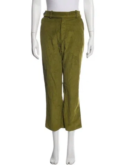 Pre-owned Heidi Merrick Straight Leg Pants In Green